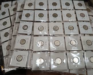 Tons of silver dimes.