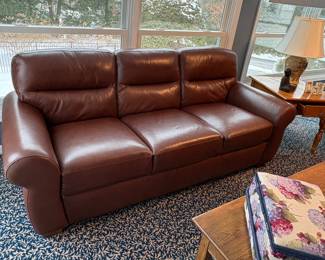 CHATEAU D’AX ITALIAN LEATHER SOFA