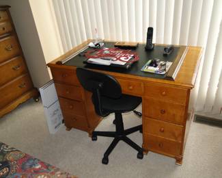Solid wood desk