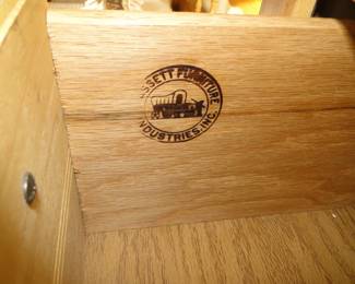 Bassett Furniture Industries, Inc inside the drawer