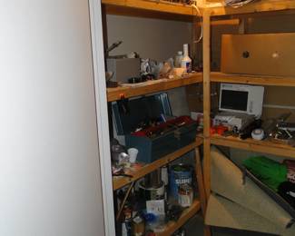 Tool closet, packed full of items