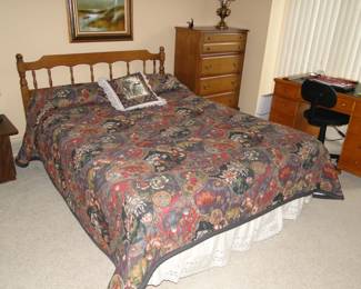 Large queen bed, and all the other trimmings, you may need to set up a bedroom