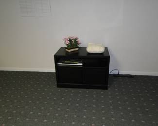 Small black stand, for electronics and other items