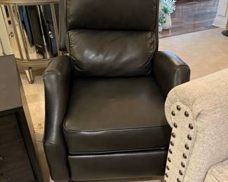 Another black leather recliner
