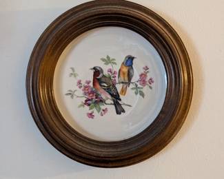 Porcelain collector's bird plates