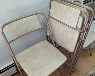Mid century folding chairs