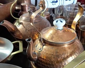 Copper teapots