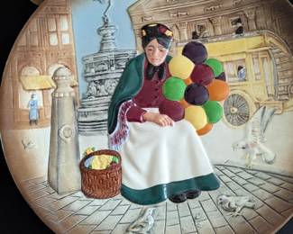 Royal Doulton The Old Balloon Seller Plate