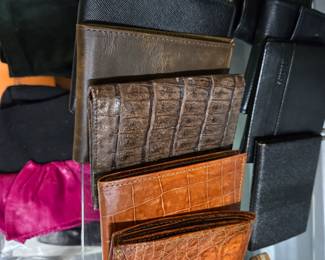 Exotic skin wallets