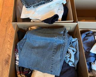 Two boxes of pants / shorts - women's - various sizes