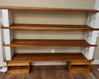 Book shelf made by owner. We are taking apart, but it is available to purchase