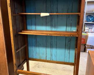 Shabby pine cupboard - 4 shelves