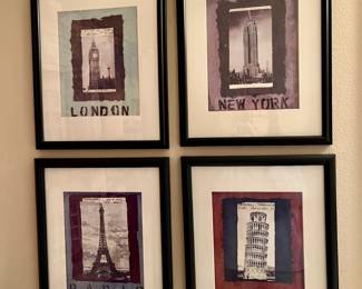 Iconic architecture framed prints