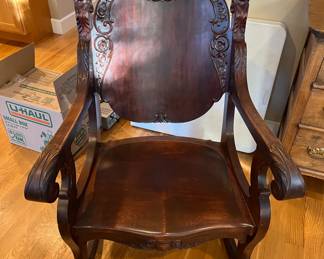 Empire / Renaissance Revival rocking chair