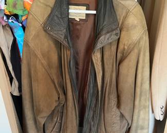 Leather coat - XXL