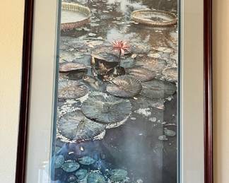 Steve Hanks, listed artist. Signed, framed lithograph