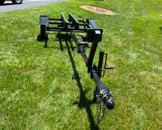boat trailer set up for kayak