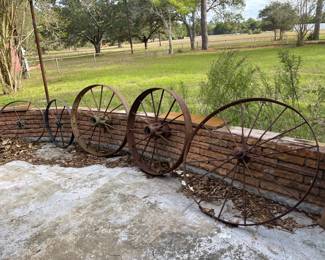 METAL WAGON WHEELS