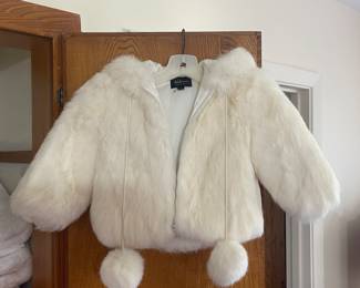 VINTAGE CHILDS RABBIT COAT