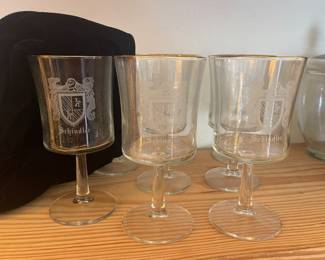 SCHINDLER FAMILY CREST BARWARE GLASSES