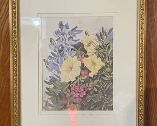CUSTOM FRAMED FLORAL ART