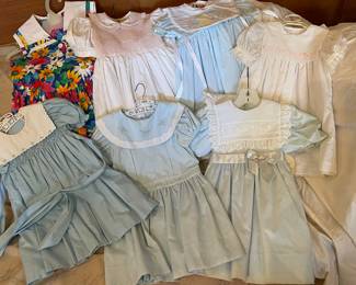 VINTAGE 1980’S CHILDREN’S BOUTIQUE DRESSES-JAN BRIGGS, SOPHIE DESS SMOCKED DRESS, GUNNE SAX AND MUCH MORE