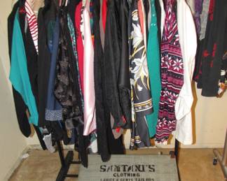 Women's clothing and Unique Samtanu's clothing Tailors,  Hong Kong, vintage suitcase!