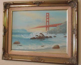 Original Art by T Sander 'Golden Gate Bridge'
