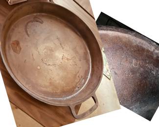 Vintage Lodge No 20 huge cast iron fry pan