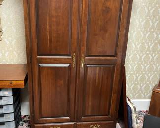 Armoire, two drawers under
