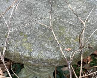 Concrete footed table