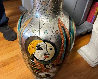Unique art deco vase, large