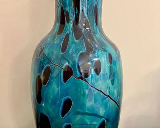 Murano style glass vase