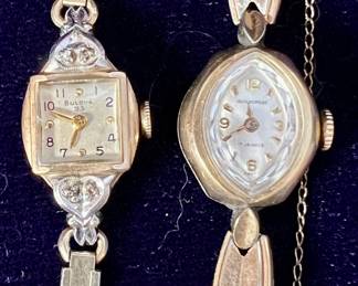 Vintage Bulova and Guildcrest women's watches