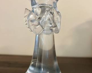 Hand sculpted crystal angel