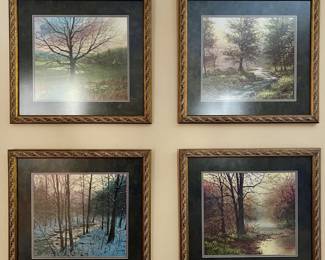 Framed limited edition prints by Robert A. Tino with Certificates of Authenticity
