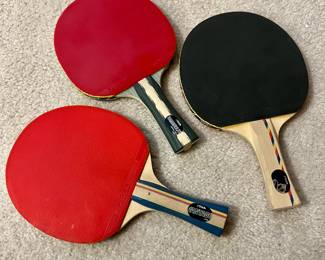 Tiga ping pong paddles