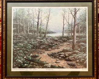 Framed print "Serenity Creek" numbered and signed by Don Urban (#265/1000)