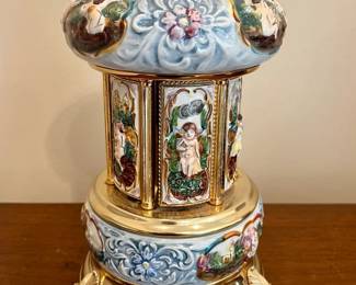 Reuge Lipstick Cigarette Carousel Music Box