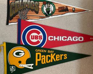 Vintage felt pennants