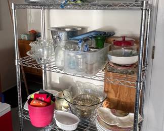 Metal shelving