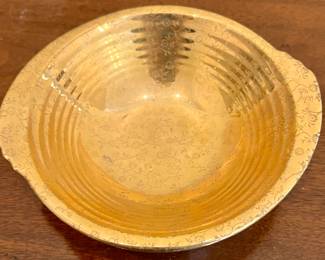 Knowles gold plated bowl