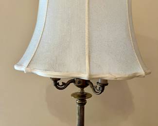 Brass pole lamp