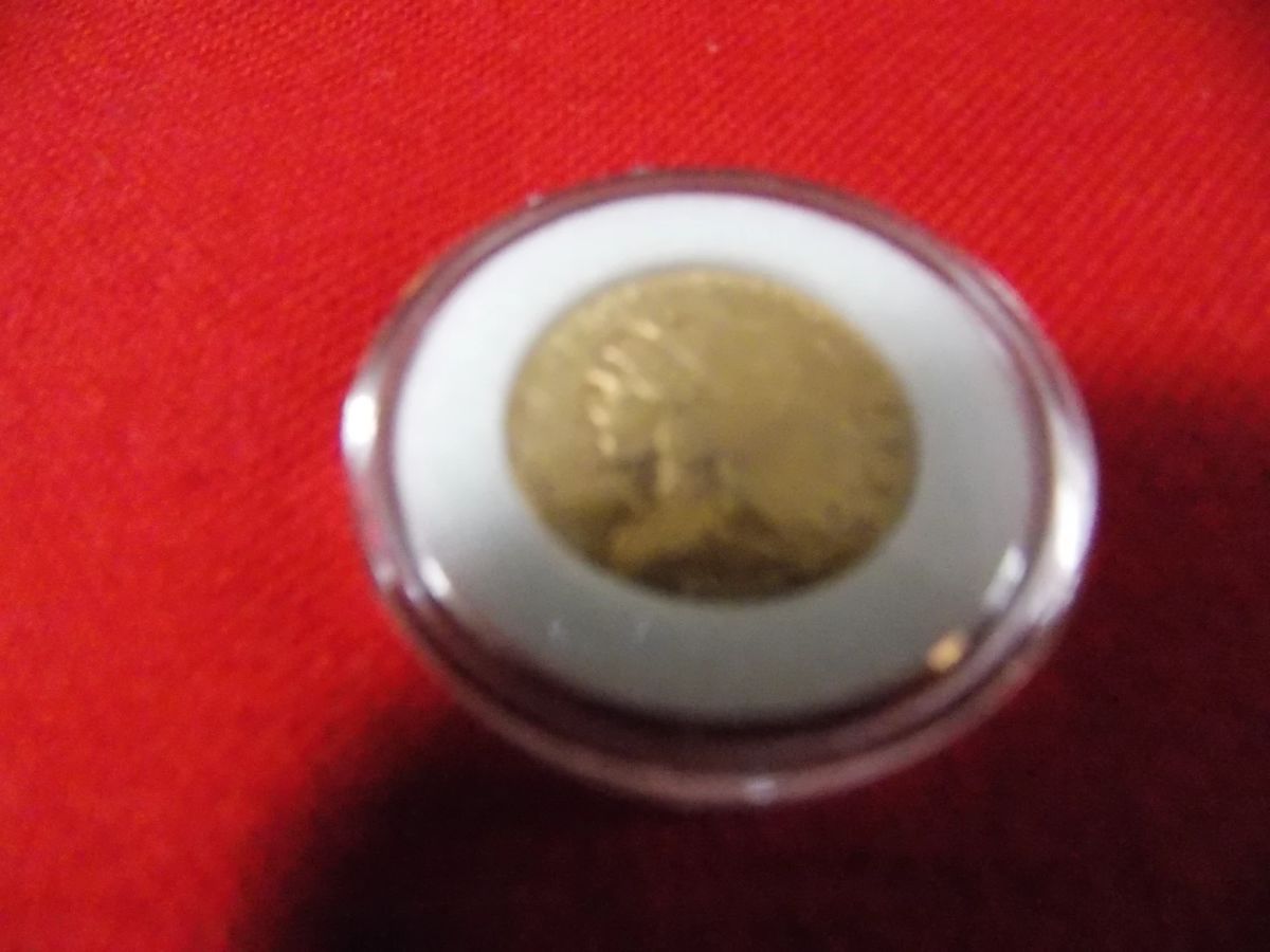 Gold Indian 21/2 dollar coin