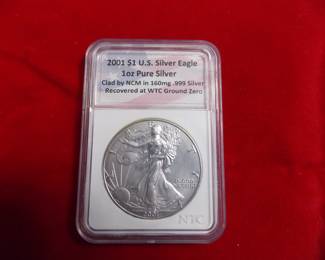 Silver Eagle recovered from WTC ground zero