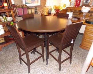 High Top Table and 4 Chairs