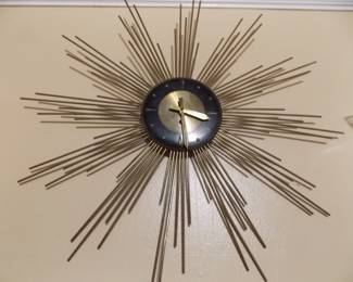 Retro work wall clock