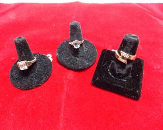 3 gold rings