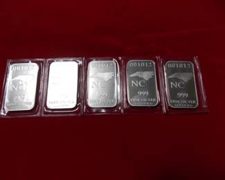 5 Silver Bars