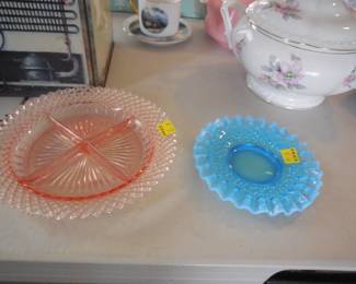 Antique Depression & Blue Glass